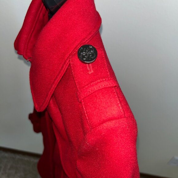 Guess Los Angeles 1981 Women Red Wool Peacoat | Style 220MW446 Rouge | Fall 2012 - Picture 6 of 10